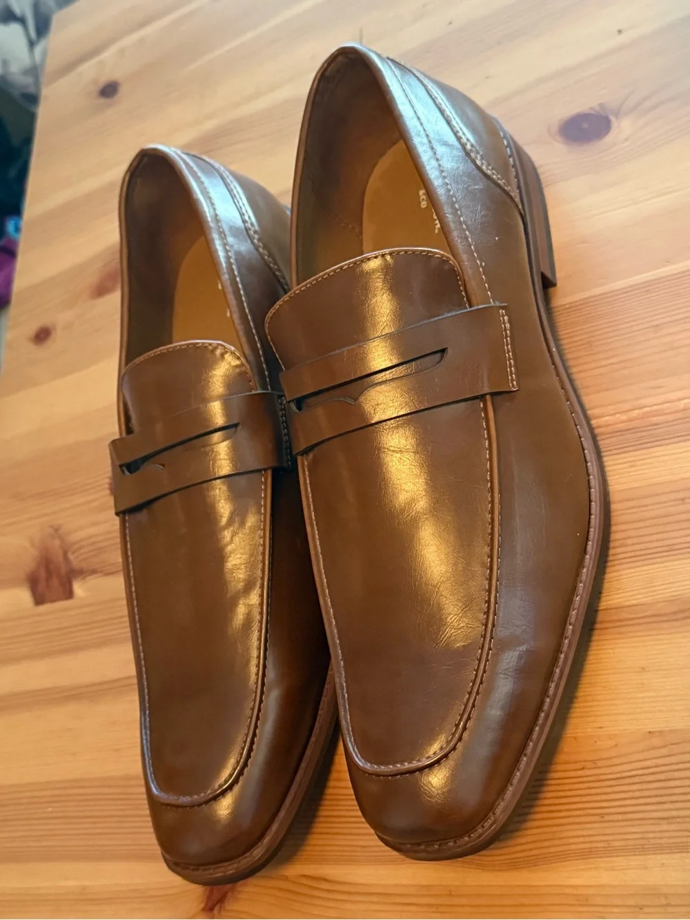 Goodfellow & Co Brown Leather Penny Loafers
